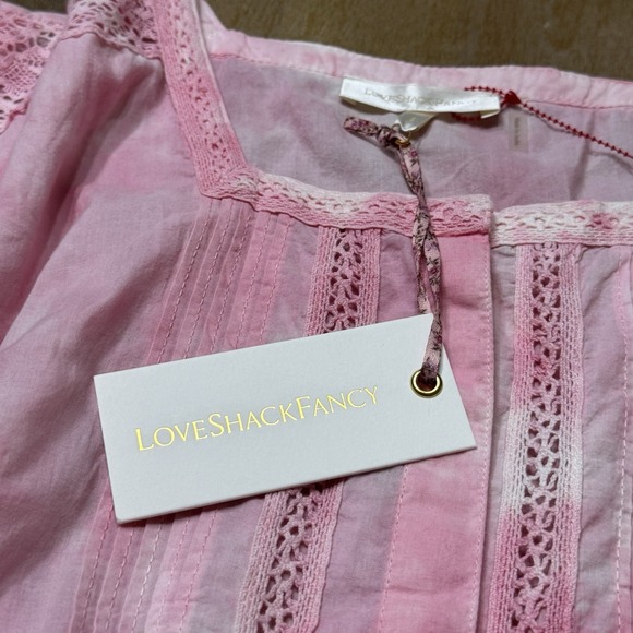 LoveShackFancy Dress Women's Small Edie Cotton Crochet Lace Maxi Boho New - Picture 11 of 16